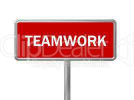 Schild Teamwork