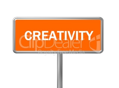 Schild Creativity