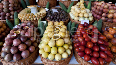 Market with vegetables