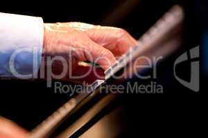 hands of hands of a piano player