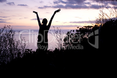 dancing silhouette