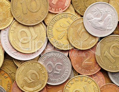 Deutsche Mark / Pfennige - Old German Currency