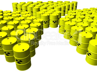 Nuclear waste barrels