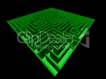 3D view of the  maze