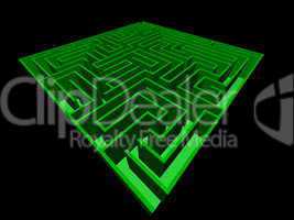 3D view of the  maze