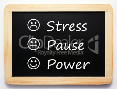 Stress - Pause - Power