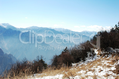 Landscape in the mountains