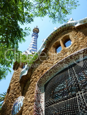 House at park Guell, Barcelona, Spain