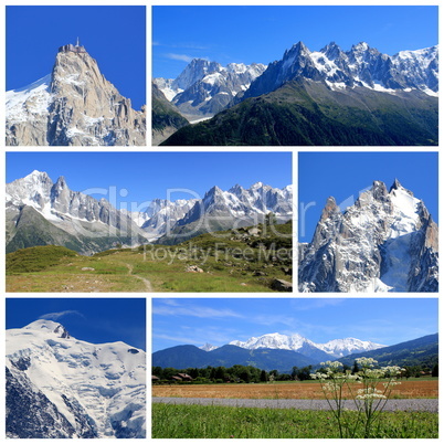 Mont-Blanc collage, France