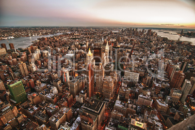 New York City Skyline by Night