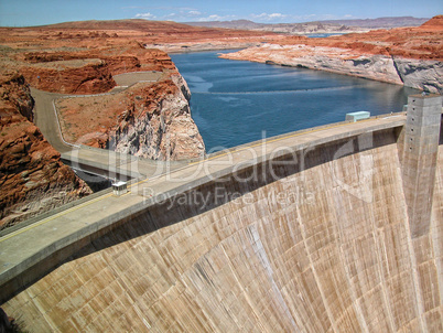 Glen Canyon Dam near Lake Powell