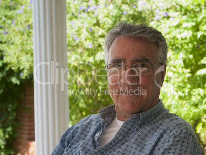 Old man smiling, at retirement home Seniors Health Retirement