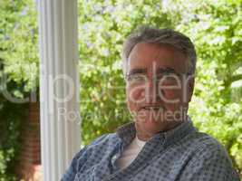 Old man smiling, at retirement home Seniors Health Retirement