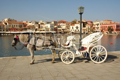 Pferdekutsche in Chania