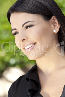 Beautiful Hispanic Woman Smiling