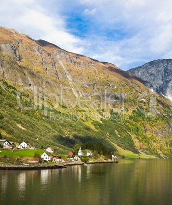 Life in Norway: fjord, mountains and village