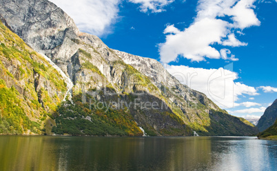 Norwegian Fjord: Mountains and sky
