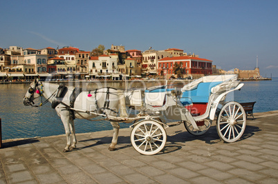 Pferdekutsche in Chania