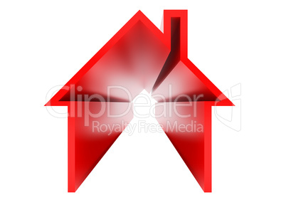 3d Red house