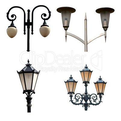 City lantern set four