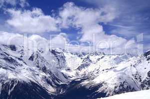 Mountains in cloud