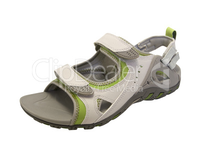 Summer sandal on white background