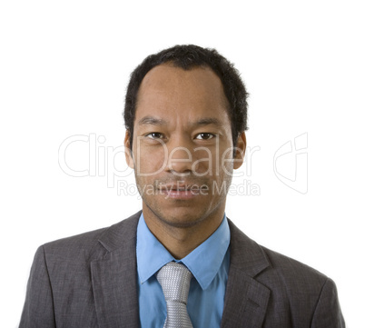 Close up Portrait of smart business man in suit