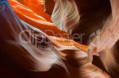 Abstact shapes of Antelope Canyon, Arizona, USA