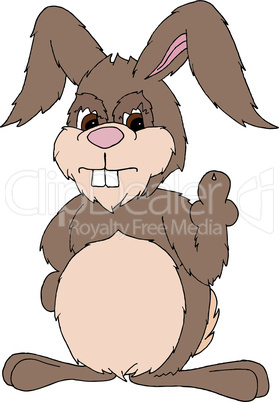 vector illustration of an easter bunny