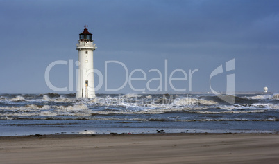 Lighthouse on a stormy day