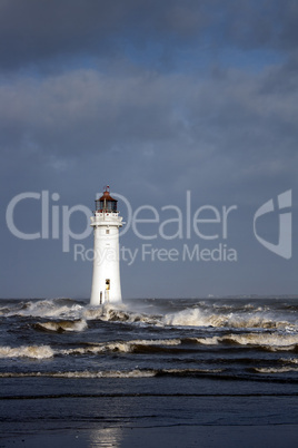 Lighthouse on a stormy day