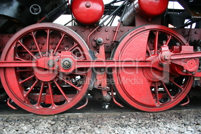 Räder einer alten Dampflok