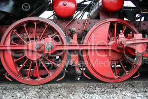 Räder einer alten Dampflok