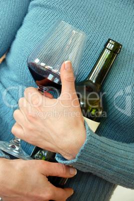 Wine in hands