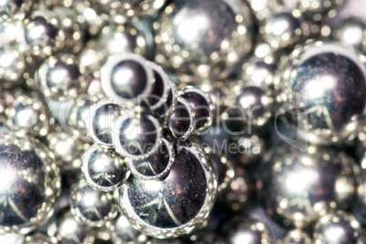 Abstract background from metal balls
