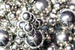 Abstract background from metal balls