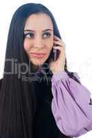 Girl with mobile phone