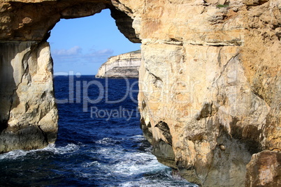 Blaues Fenster auf Gozo