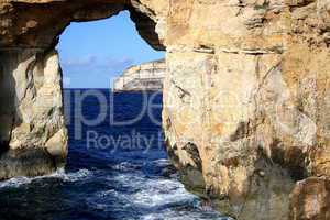Blaues Fenster auf Gozo