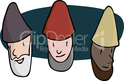 Three Male Gnomes