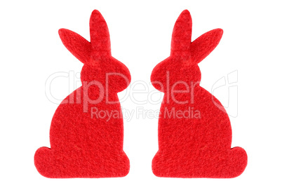 Zwei rote Hasen