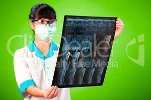 Doctor with xray