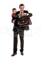 Businessman with child