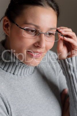 Designer glasses - successful architect woman