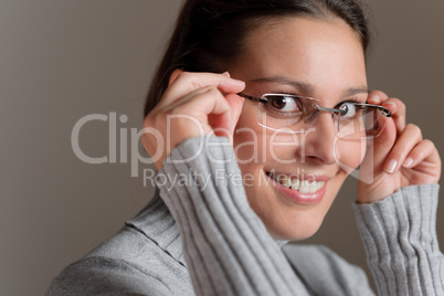 Designer glasses - successful architect woman