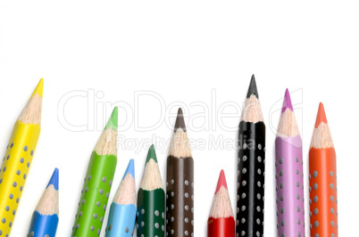 coloured pencils