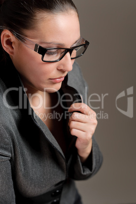 Designer glasses - successful businesswoman