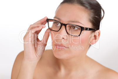 Designer glasses - trendy woman