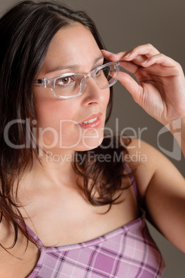 Designer glasses - trendy woman fashion