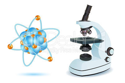 microscope with atom
